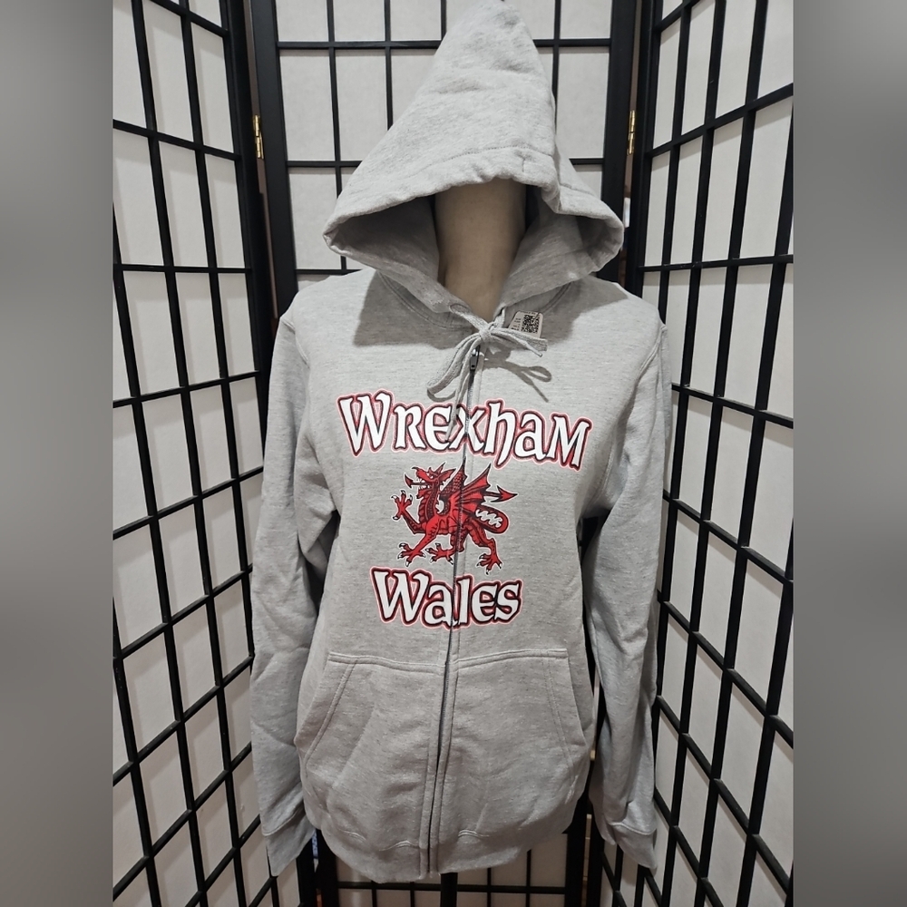 New Gray Wrexham Wales Hoodie